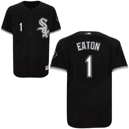 Adam Eaton #1 mlb Jersey-Chicago White Sox Women's Authentic Alternate Home Black Cool Base Baseball Jersey